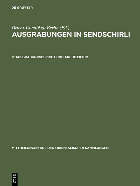 Ausgrabungsbericht und Architektur - 