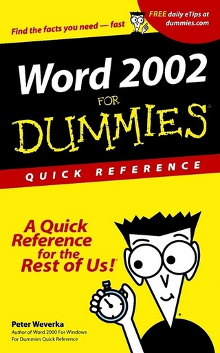 Word 2002 For Dummies