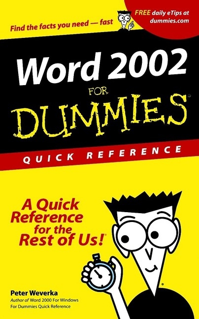 Word 2002 For Dummies - Peter Weverka