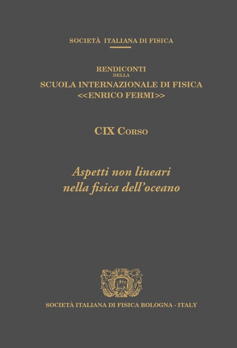 Nonlinear Topics in Ocean Physics - 