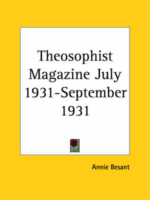 Theosophist Magazine (July 1931-September 1931)