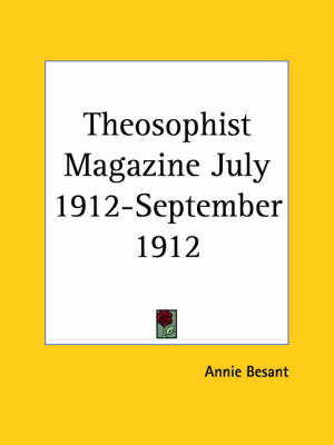 Theosophist Magazine (July 1912-September 1912)