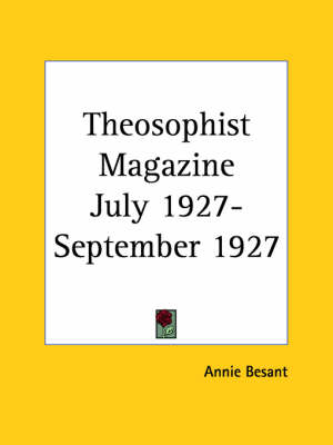 Theosophist Magazine (July 1927-September 1927)