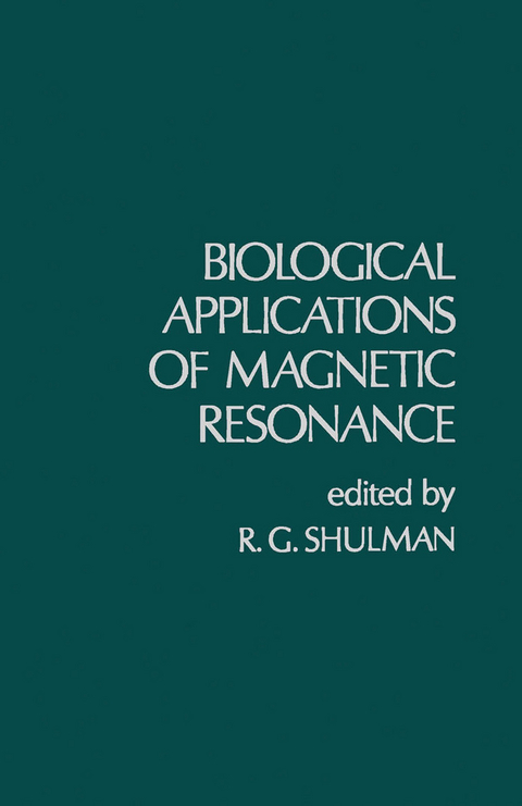 Biological Applications of Magnetic Resonance - 