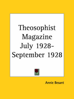Theosophist Magazine (July 1928-September 1928)