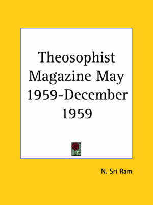 Theosophist Magazine (May 1959-December 1959)