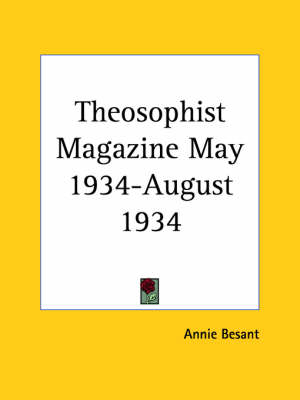 Theosophist Magazine (May 1934-August 1934) - 