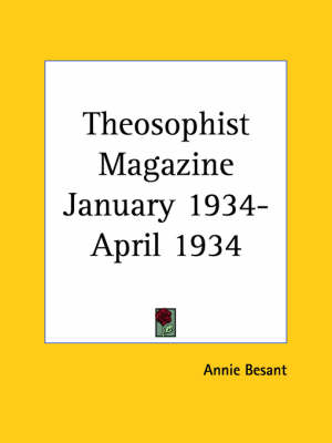 Theosophist Magazine (January 1934-April 1934) - 