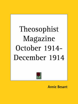 Theosophist Magazine (October 1914-December 1914)