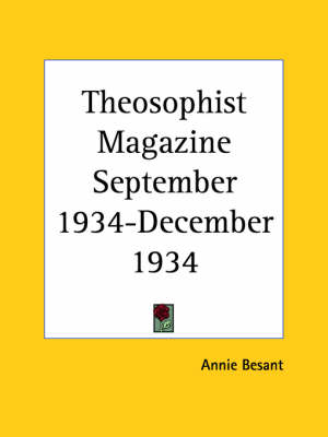 Theosophist Magazine (September 1934-December 1934) - 