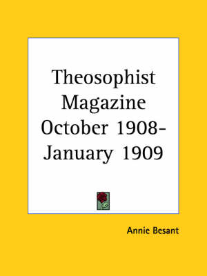Theosophist Magazine (October 1908-January 1909)