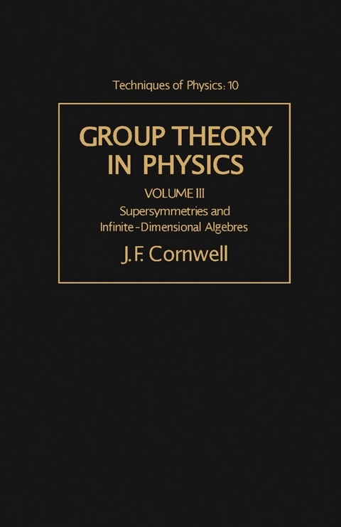 Supersymmetries and Infinite-Dimensional Algebras - 