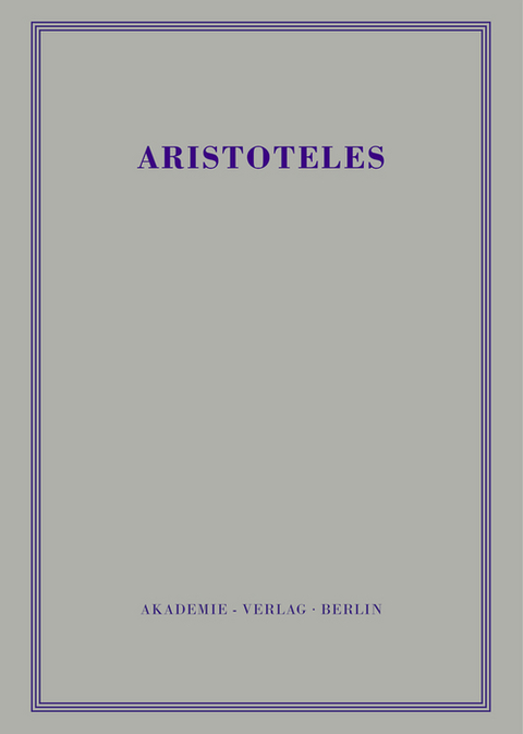 Politik - Buch IV-VI
