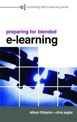 preparing for blended e-learning - Allison Littlejohn, Chris Pegler