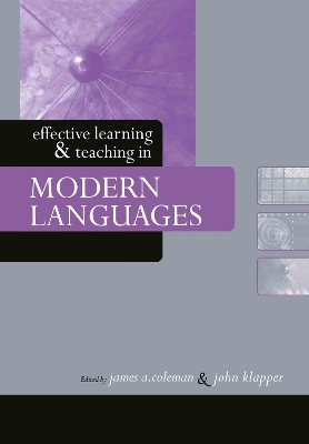 Effective Learning and Teaching in Modern Languages - 