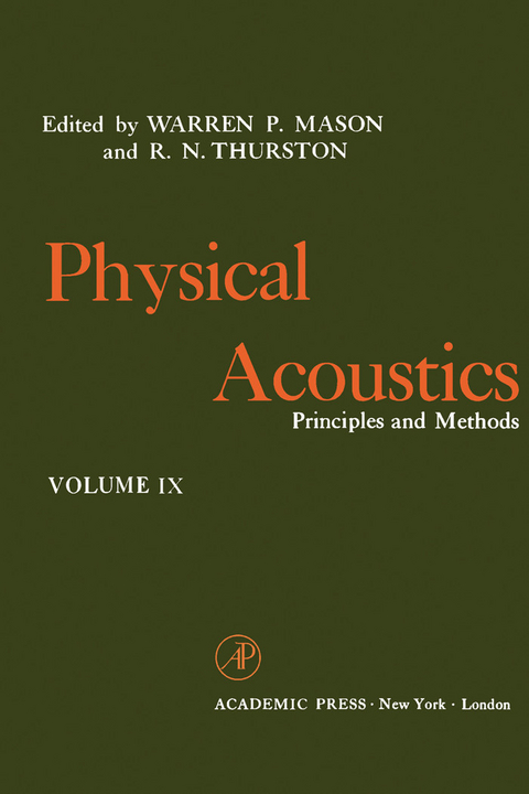 Physical Acoustics V9 - 
