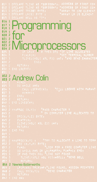 Programming for Microprocessors