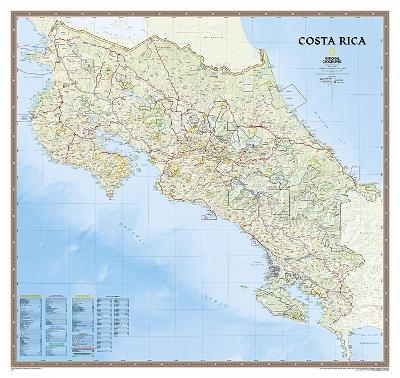 Costa Rica Flat - National Geographic Maps