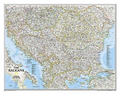The Balkans Classic, Tubed - National Geographic Maps