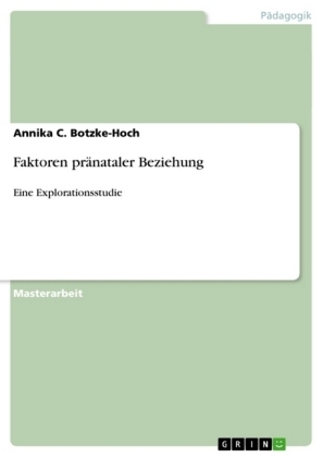 Faktoren pr&Atilde;&curren;nataler Beziehung - Annika C. Botzke-Hoch