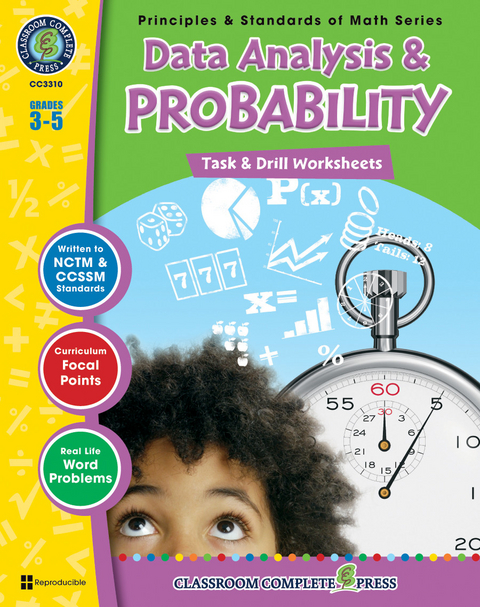 Data Analysis & Probability - Task & Drill Sheets Gr. 3-5 -  Chris Forest,  Tanya Cook