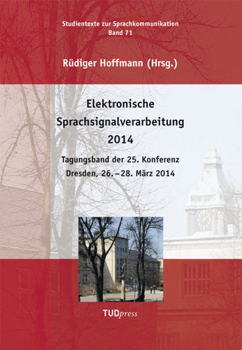 Elektronische Sprachsignalverarbeitung 2014 - 