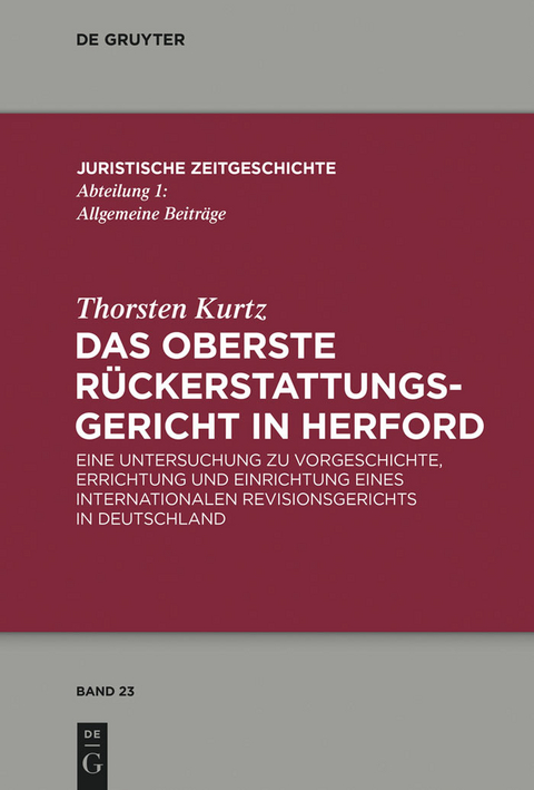 Das Oberste R&uuml;ckerstattungsgericht in Herford - Thorsten Kurtz