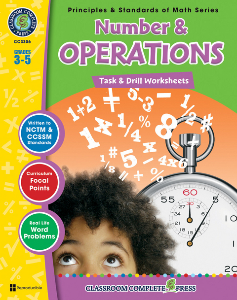 Number & Operations - Task & Drill Sheets Gr. 3-5 -  Nat Reed