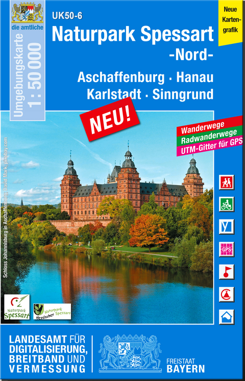 UK50-6 Naturpark Spessart, Nord - Breitband und Vermessung Landesamt f&uuml;r Digitalisierung  Bayern