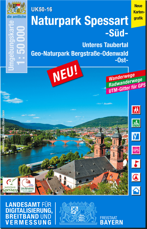 UK50-16 Naturpark Spessart, S&uuml;d - Breitband und Vermessung Landesamt f&uuml;r Digitalisierung  Bayern