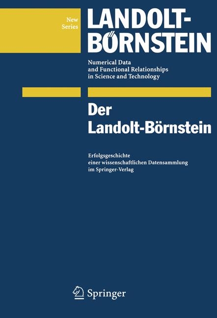 Der Landolt-B&ouml;rnstein - Otfried Madelung, Rainer Poerschke