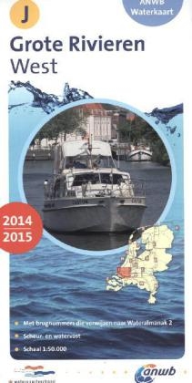 ANWB Waterkaart Grote Rivieren West 2014/2015