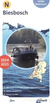 ANWB Waterkaart Biesbosch 2014/2015