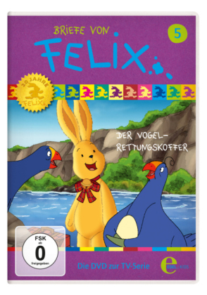 Briefe von Felix, Ein Hase auf Weltreise - Der Vogel-Rettungskoffer, 1 DVD