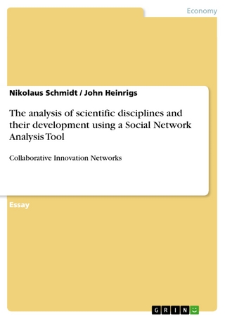 The analysis of scientific disciplines and their development using a Social Network Analysis Tool