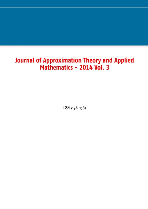 Journal of Approximation Theory and Applied Mathematics - 2014 Vol. 3 - 