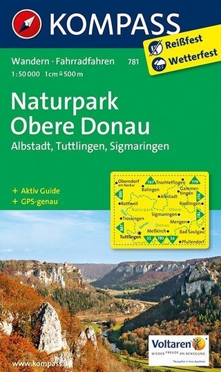 KOMPASS Wanderkarte Naturpark Obere Donau - Albstadt - Tuttlingen - Sigmaringen