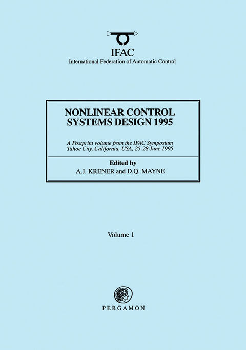 Nonlinear Control Systems Design 1995 - 