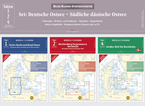 Set: Deutsche Ostsee + S&uuml;dliche d&auml;nische Ostsee (Ausgabe 2014)