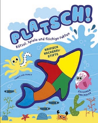 Platsch!, m. Haifisch-Wachsmalstiften
