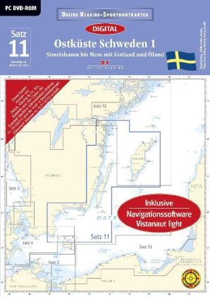 Satz 11: Ostk&uuml;ste Schweden 1 (DVD-ROM, Ausgabe 2014)