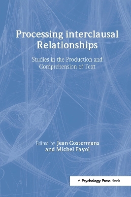 Processing interclausal Relationships