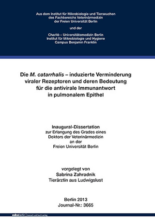 Die M. catarrhalis – induzierte Verminderung viraler Rezeptoren und deren Bedeutung für die antivirale Immunantwort in pulmonalem Epithel