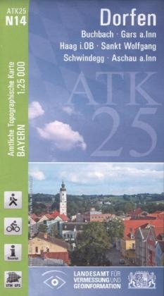 ATK25-N14 Dorfen (Amtliche Topographische Karte 1:25000) - Breitband und Vermessung Landesamt f&uuml;r Digitalisierung  Bayern