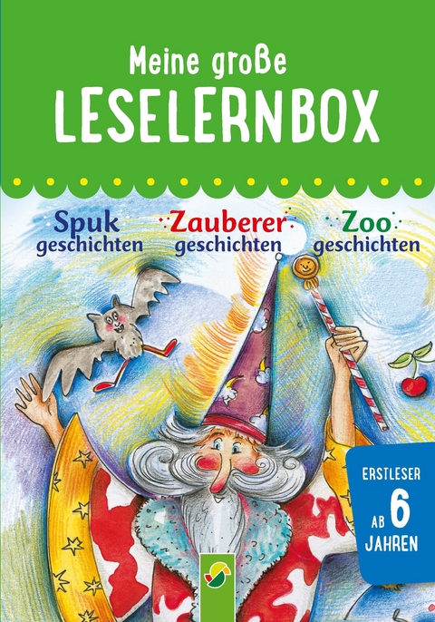 Meine gro&szlig;e Leselernbox: Spukgeschichten, Zauberergeschichten, Zoogeschichten - Marion Clausen, Anke Breitenborn