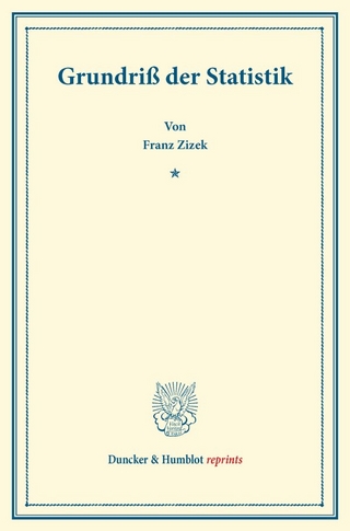 Grundriß der Statistik.