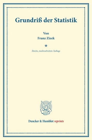Grundriß der Statistik.