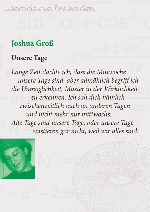 Unsere Tage - Joshua Gro&szlig;