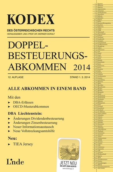 KODEX Doppelbesteuerungsabkommen 2014 - Judith Herdin-Winter, Sabine Schmidjell-Dommes