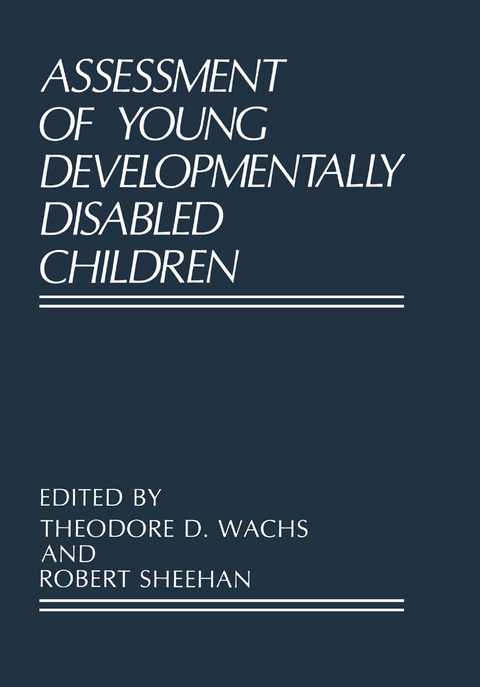 Assessment of Young Developmentally Disabled Children - 